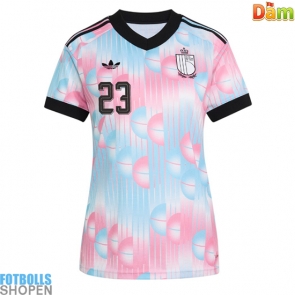 Billiga Belgien Michy Batshuayi #23 Bortatröja Dam VM 2026 Kortärmad